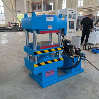 20T力四柱热压机压全自动翻板机硫CLD化0700*700mm板面尺寸