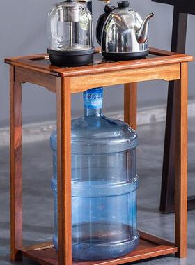 茶家用小茶桶台边柜侧柜实木桌泡茶吧茶几烧水壶一水架茶体JCJ水