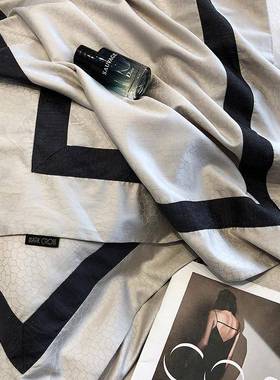 MLC34817春夏季高奢天丝棉单四件套套冰丝莱赛尔被提花丝滑床床上