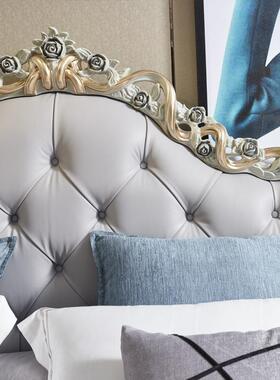 法桦木雕花床欧式优雅别墅1.NCJ5米公8主主卧式婚床1.米双人床