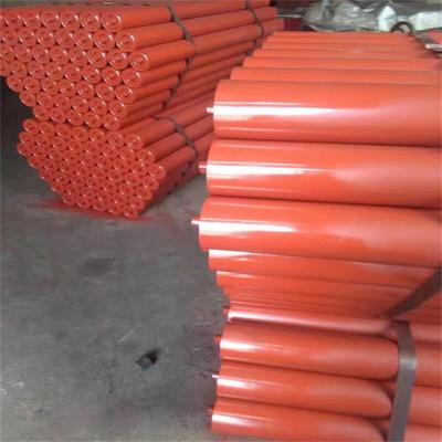 矿用平行缓冲托辊输送带下行平型防尘防水上托辊橡胶GTM梳型重托