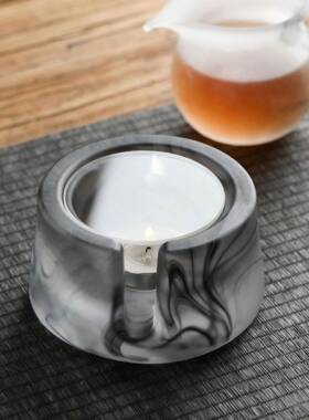 日式加厚餐璃暖茶底座家用琉温茶炉煮茶器炉厅酒店花茶暖MKI茶炉