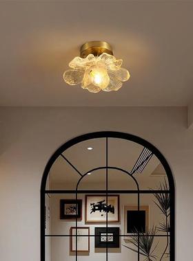 法楼式复古风顶风花ZJ-B308瓣过道灯奶油走廊阳台灯梯衣帽间入户