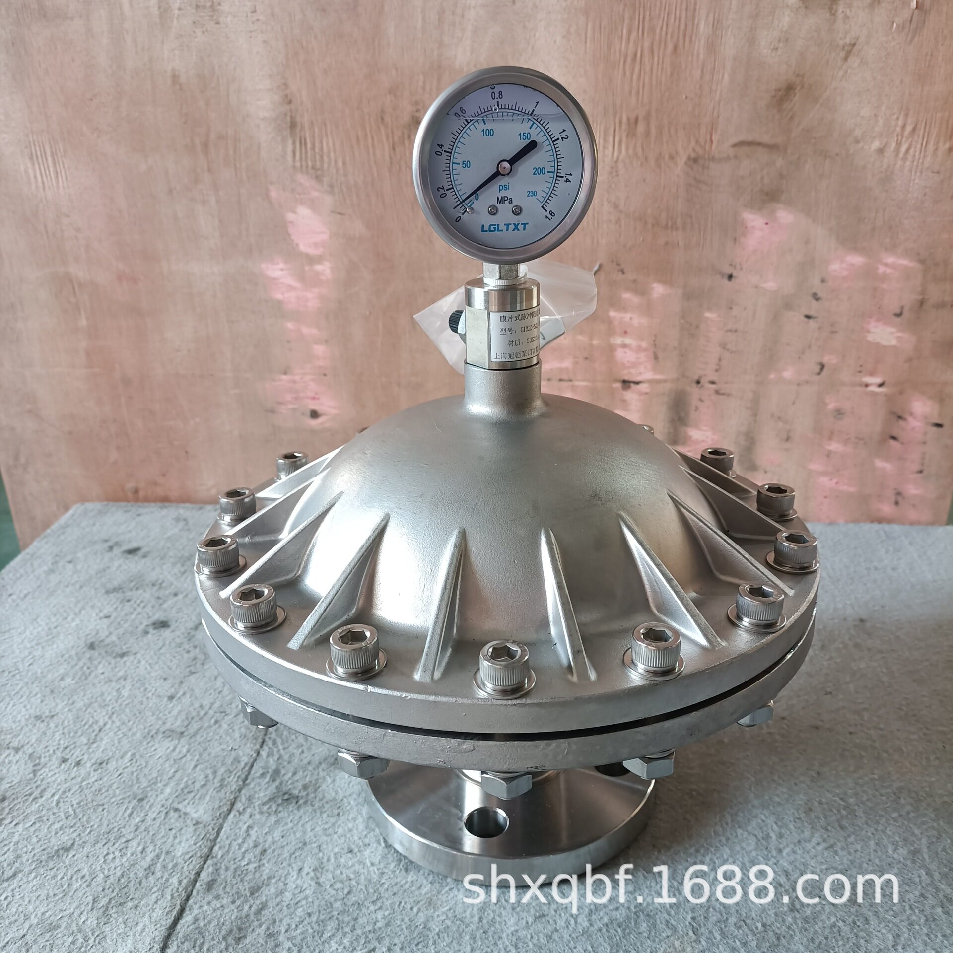 GHMZ304不锈钢法兰膜片阻尼器