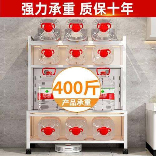 厨房动置物多层收纳架厨房置架可移万向轮铁艺餐边柜多物层防AQI