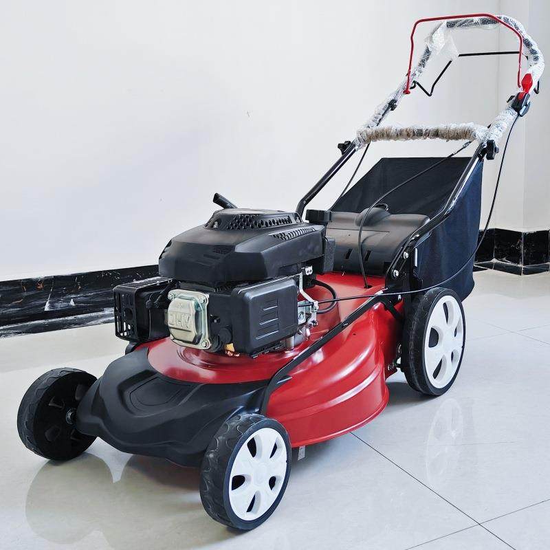 自业CSK走草式汽油割草机物家用草坪碎除草机推集草框草坪手机