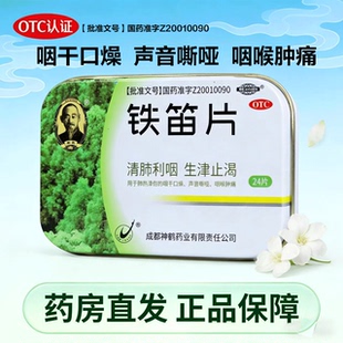希臣铁笛片 24片润肺利咽 生津止渴 咽干口燥 声音嘶哑 咽喉肿痛