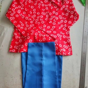 新款《白毛女》套装喜儿杨白劳表演服装北风吹扎红头绳演出服歌剧