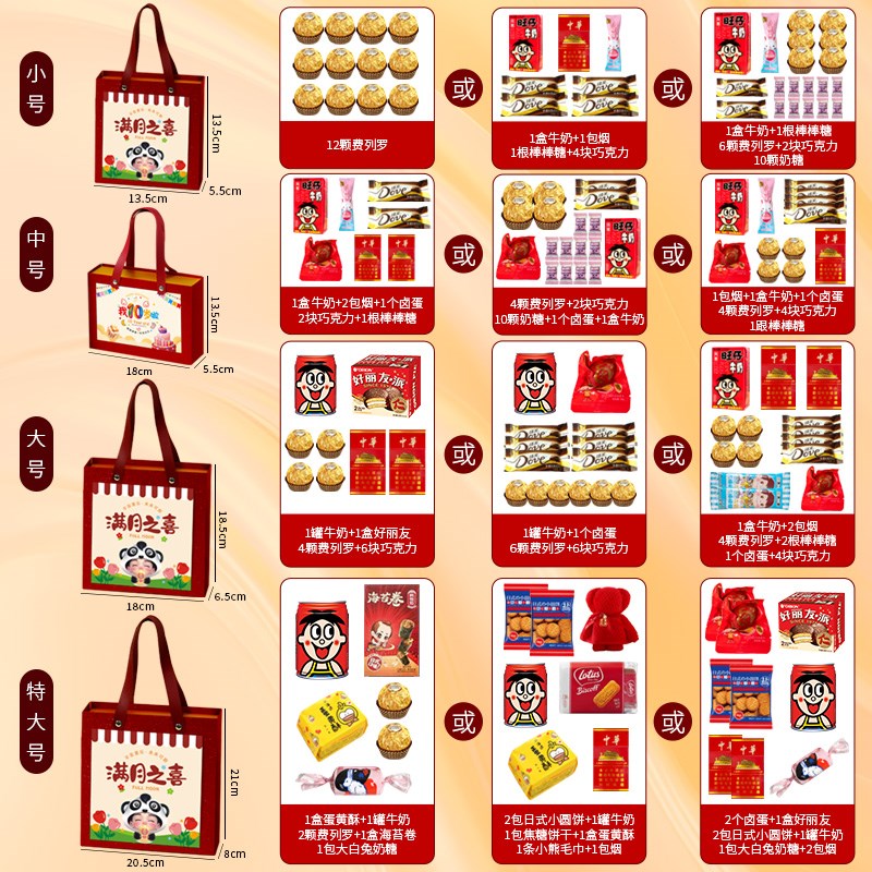 宝宝生日喜糖盒萌宝驾到伴手礼盒周岁百日满月糖果袋空盒子诞生盒