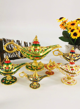 甘肃敦煌特色旅游纪念品阿拉丁神灯桌面摆件新疆青海家居装饰品