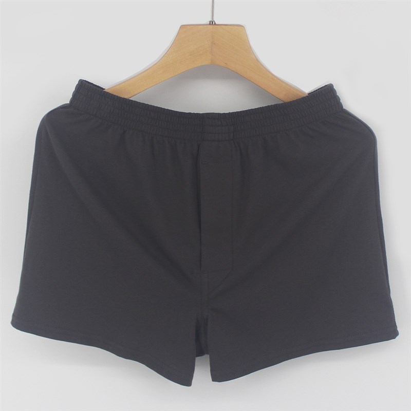 阿罗裤男纯棉宽松本命年红色平角内裤加大码四角裤衩头家居短睡裤