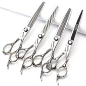 职业发型师理发剪刀套装 高端6寸打薄碎发剪7寸无痕牙剪美发剪刀
