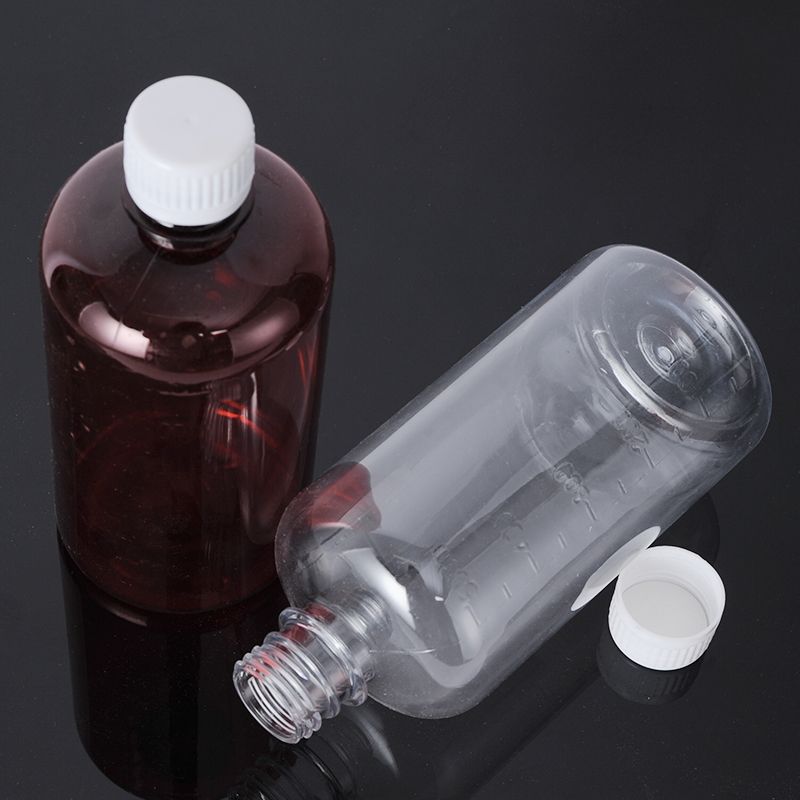 500毫升塑料瓶 带盖密封瓶小口刻度空瓶水样分装样品瓶水剂小药瓶