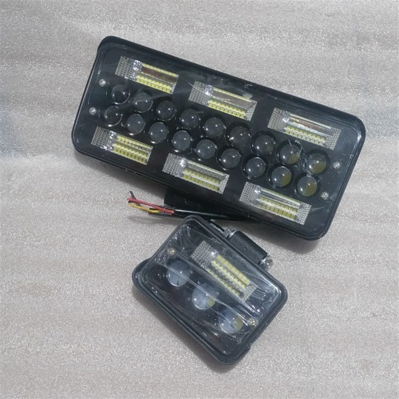 炫奕激光大视野LED车灯农用车工程车收割机拖拉机12/80V通用大灯