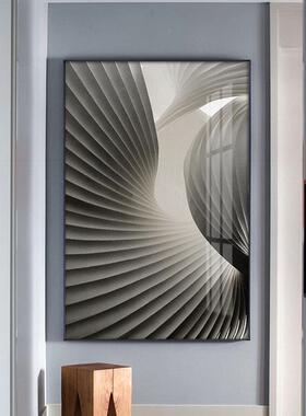 黑厅灰现B-647代摄影装饰画过道走廊简约建大筑幅挂画客酒店玄关