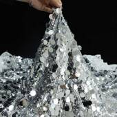 布大小银片亮片绣结婚婚庆现场HAP置舞台面服礼服料网时尚 服装 布