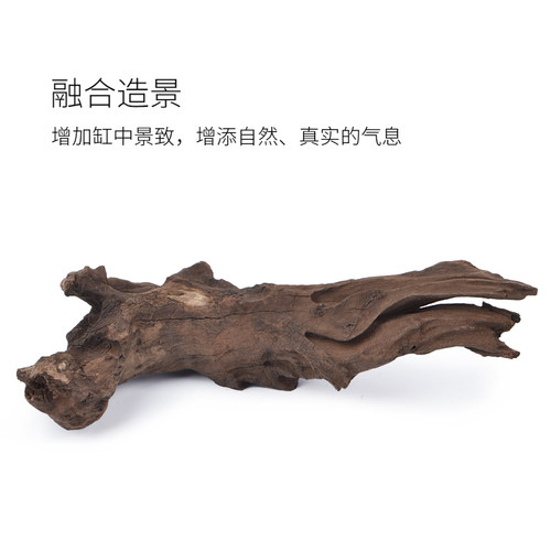 鱼缸造景沉木小中型乌龟缸天然紫柚木晒台木头爬台饲养缸装饰用品
