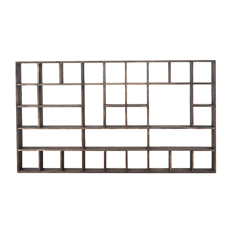 实木博古架格子架茶壶展示架多宝格摆架壁挂式茶杯茶具茶宠置物架