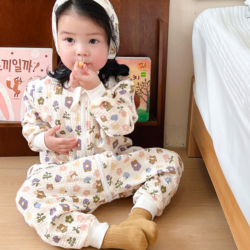 宝宝睡袋四季通用纱布纯棉婴儿连体衣春秋夏季薄款男女童儿童睡衣,童装/婴儿装/亲子装,家居服连体衣,淘宝优惠券,粉丝福利购,淘宝优惠卷