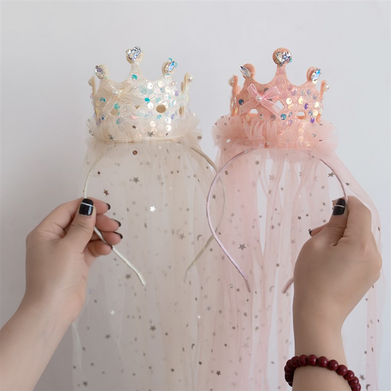 儿童饰品宝宝生日皇冠头饰仙女公主王冠发夹卡女童可爱发箍发饰品