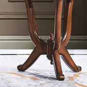 美式 小茶几电话桌 角几全实木客厅沙发边几休闲咖啡桌阳台复古欧式