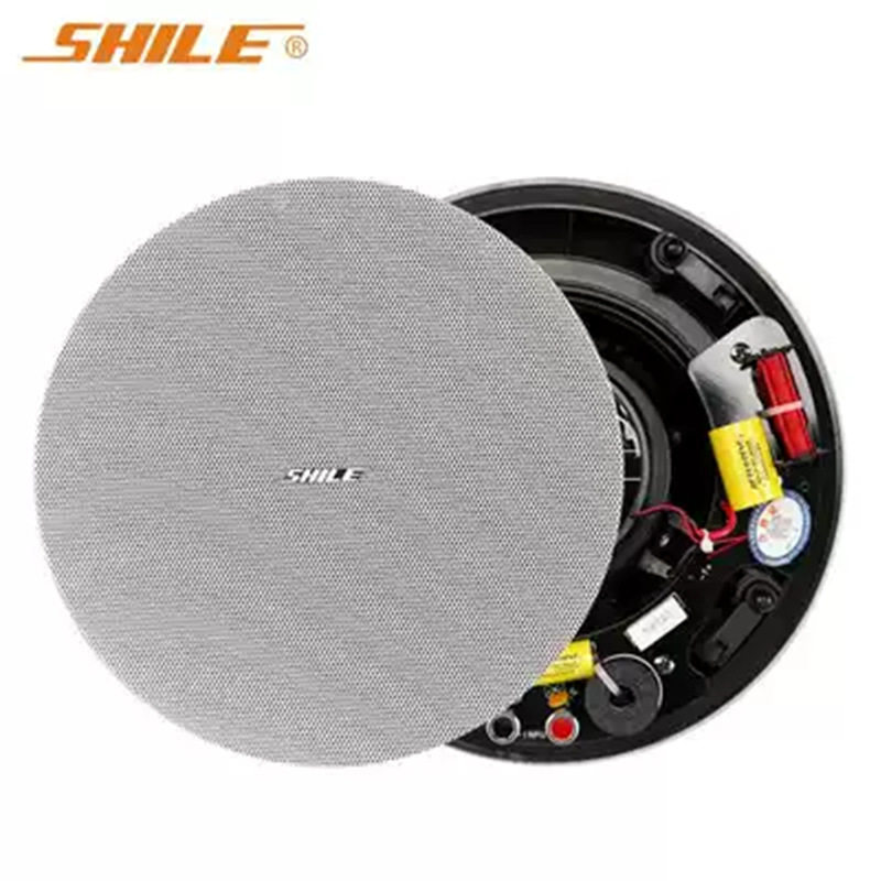 狮乐 BX-306吸顶喇叭音箱天花定阻音响吊顶6.5英寸会议室背景音乐