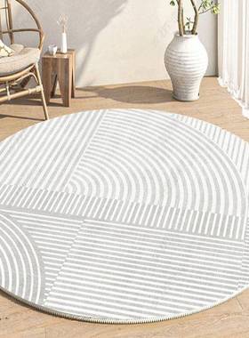 日客厅圆形地椅毯卧WSQ室转式地垫电脑椅子脚垫日系风茶几垫小子