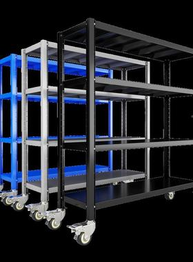 仓OVQ库货架带物架多置层重型仓储货物架推车储物家架承重用铁架