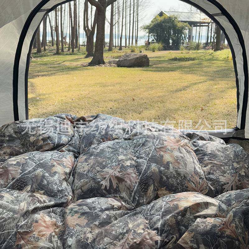 秋冬季羽绒被800g酒店户外露营三防棉被可水洗免被套加厚保暖被芯