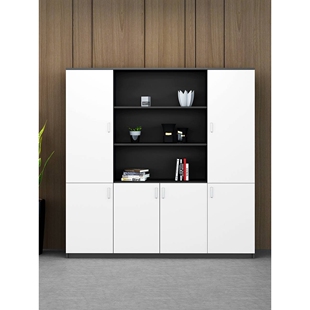 办公室文件柜办公家具分层隔板木质储物柜子板式书柜档案资料柜