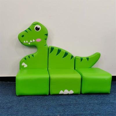 厂家直销儿童卡区恐龙沙XMJ发幼儿体园宝宝阅读角通软靠背组合座