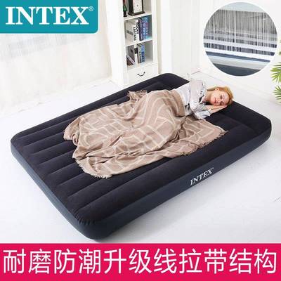 i床n加tex植绒充气床户外双人气垫单人高加TCB厚内置床枕头充气垫