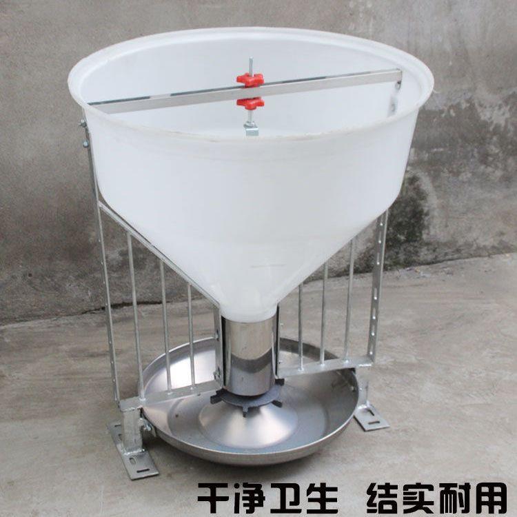 80公UGO斤猪料槽料槽干槽养料殖自场动育肥不锈钢猪用自由采食料