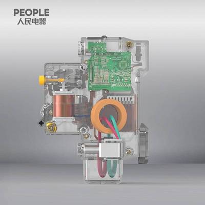 中国人民电器RDB5TLE-60 C63 3P透明外壳剩余电流动作小型断路器