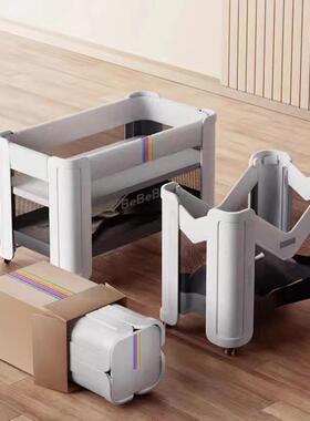 BeBesBu叠婴儿床拼接QGJ大床筑梦家多功能新生小床折可移可动