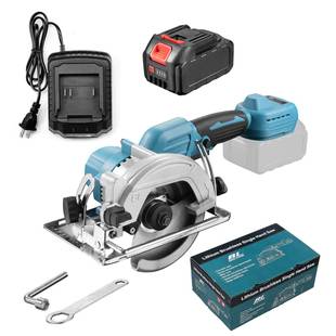 跨境锂电电圆锯无刷多功能木工锯无线单手锯石材切割机电动工具