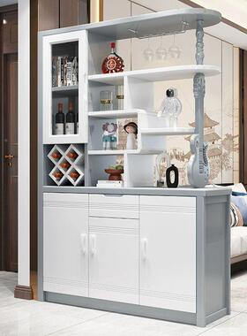 简现代实木酒柜客厅约断屏风遮0蔽艺隔术储物VDW柜E级环保客厅隔