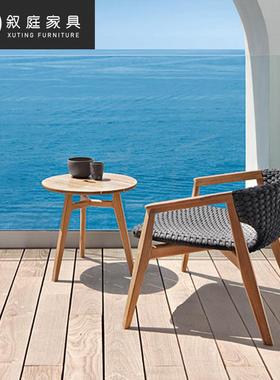 户外沙发实庭院休台闲藤编家具别墅酒店室阳花园木藤椅沙发96170组外合