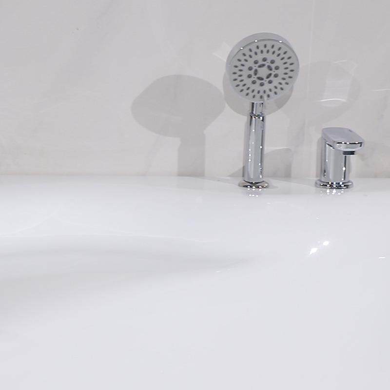 小亚克力浴缸浴三形扇形浴缸冲浪按摩角恒温酒店家用185户型浴缸