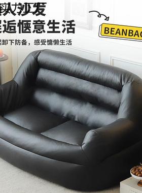 懒躺人沙可可发睡卧室单人小发小型阳台客厅看书休闲TNL沙解压窝