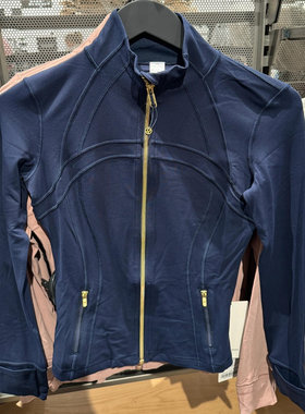 代购lululemon/露露乐蒙define修身立领长款运动瑜伽外套夹克女