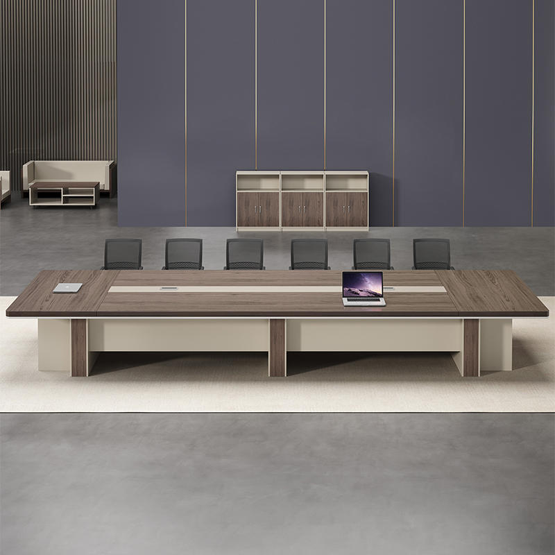 会议桌长桌椅简约现代大型办公室洽谈接待培训条形桌开会桌子