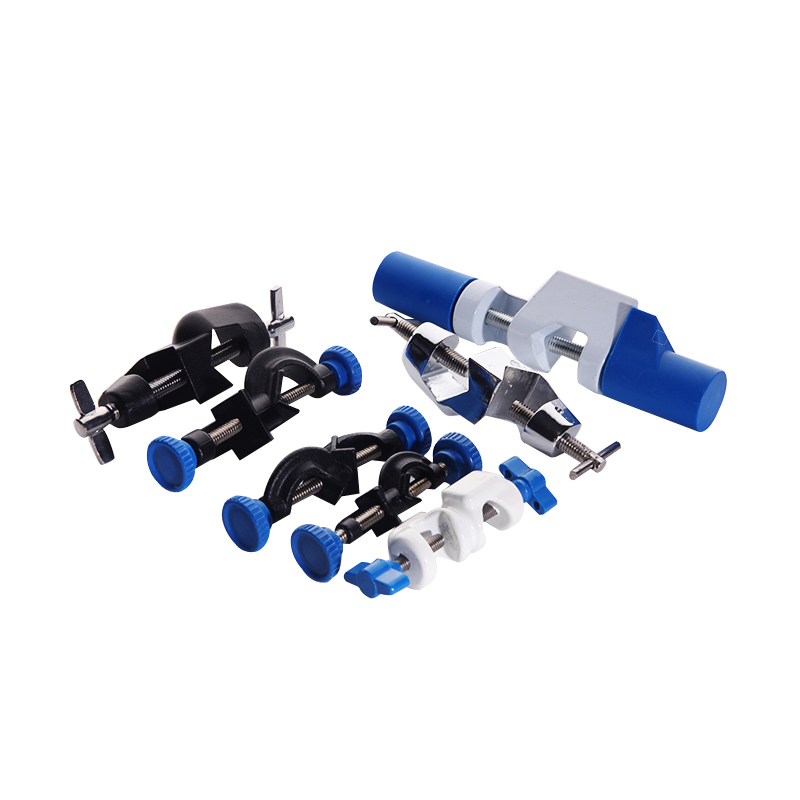 十字固定夹大号英式德式十字夹实验室锌合金铝制顶丝铁架台十字