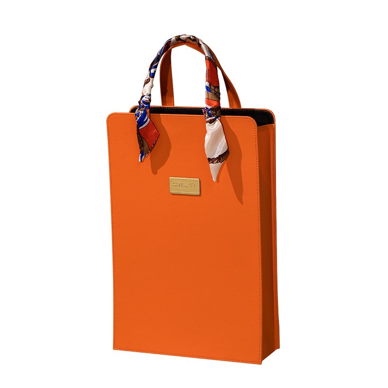 20中秋月饼礼盒包装盒空盒子酒店送礼商务定制皮质包装袋8粒装