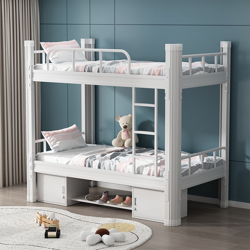 加厚闭口上下床宿舍上下铺铁架床员工学生寝室人床公寓层床