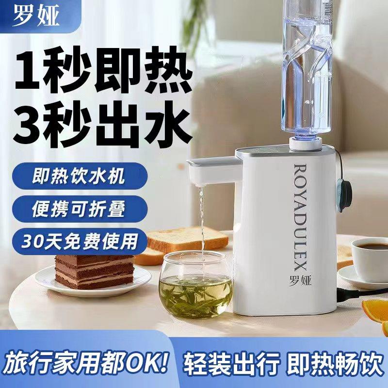 罗娅便携即热式饮水机旅行加热烧水壶家用桌面台式迷你速热饮水器