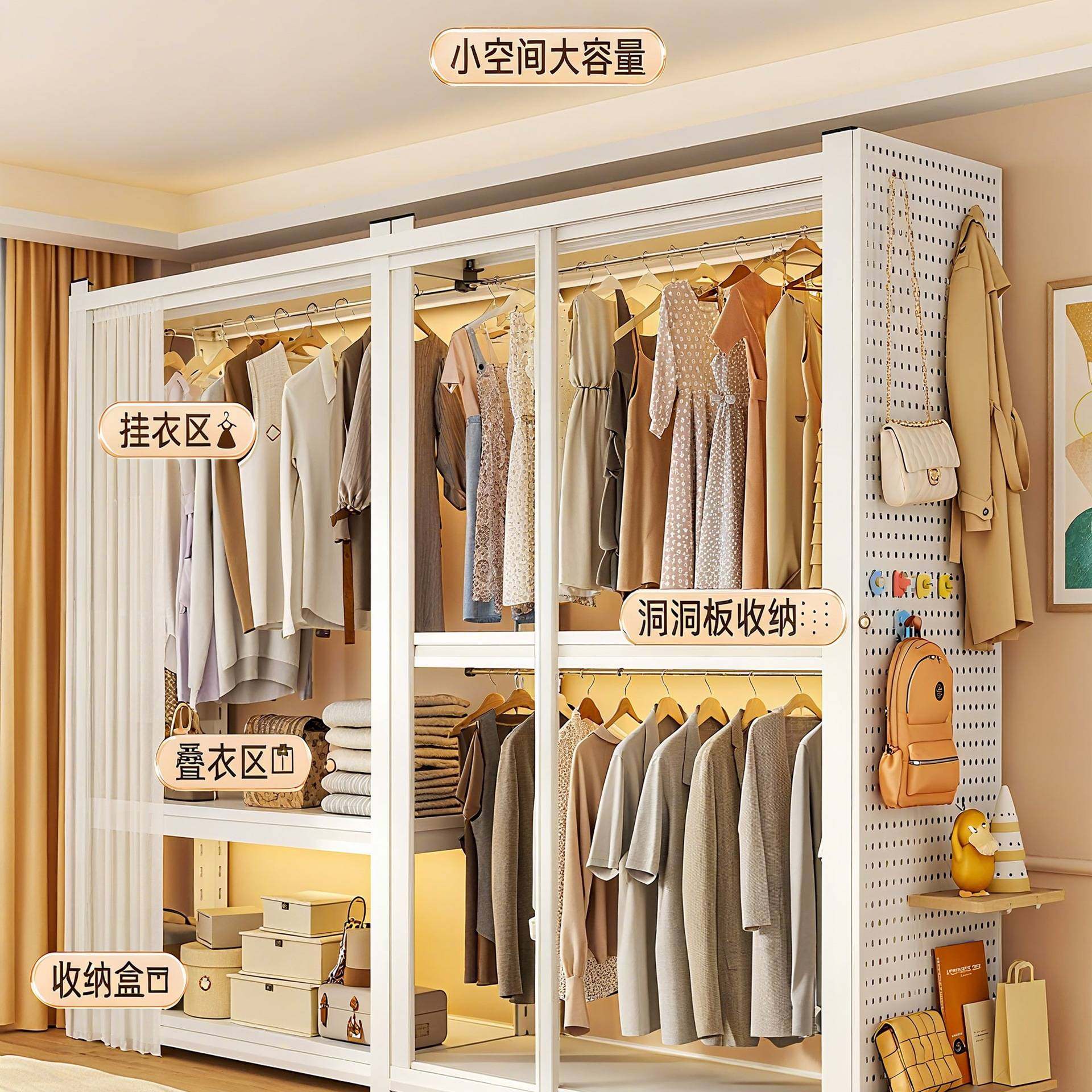 衣柜衣架货架防尘帘开放式衣帽间卧室简易角钢家用落地多层置物架,鲜花速递/花卉仿真/绿植园艺,其它园艺用品,淘宝优惠券,粉丝福利购,淘宝优惠卷