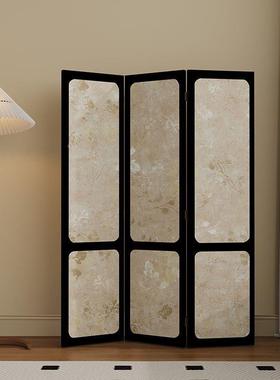 法式挡风隔断中EBY古花卉厅餐厅屏沙发背景玄关屏风移客动折叠遮