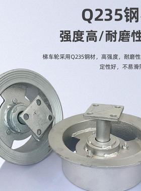 钢制车轮铸造钢CJC制梯梯车轮梯轨铁道单边铁轮动滑轮路用车轮