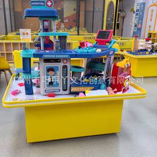 益智儿童玩沙桌收纳多功能玩具台宝宝积木沙盘桌幼儿园游乐场设备